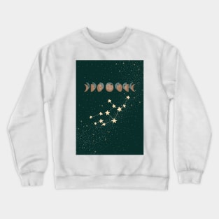 Virgo zodiac Moon phases Crewneck Sweatshirt